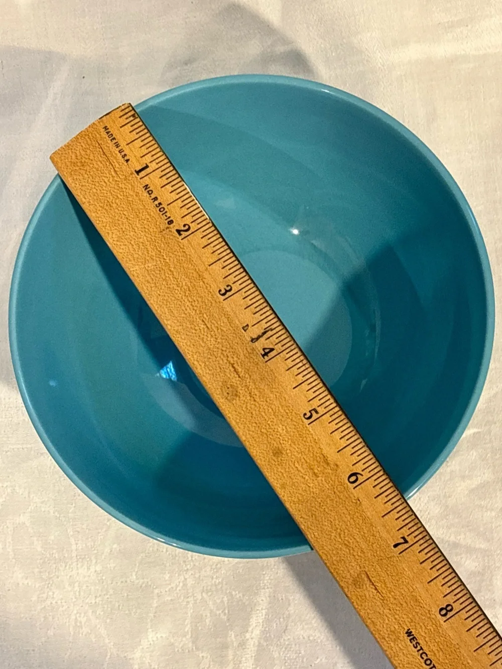 IKEA 18691 Turquoise Blue Ceramic Bowl Made in Romania Retired